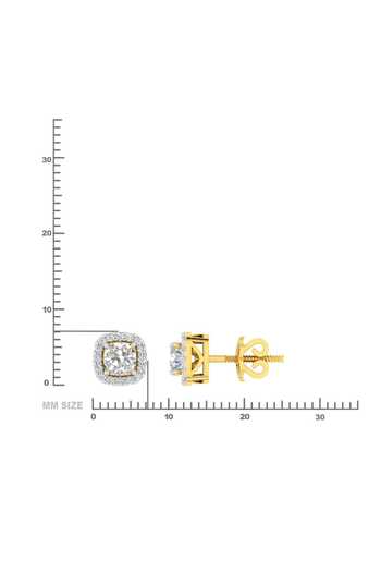 Buy Divine Solitaires Yellow Imitation Diamonds Square Jacket Studs Online at Aza Fashions Buy_Divine Solitaires_Yellow Imitation Diamonds Square Jacket Studs_Online_at_Aza_Fashions