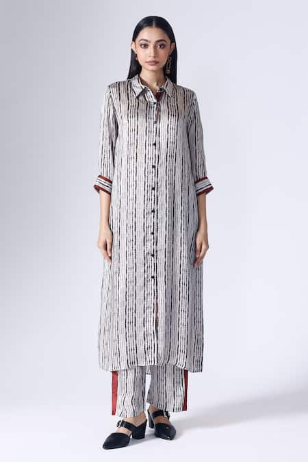 KLAD Shibori Pattern Kurta & Pant Set 