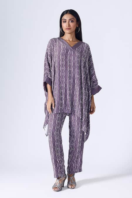 KLAD Shibori Pattern Kaftan & Pant Set 