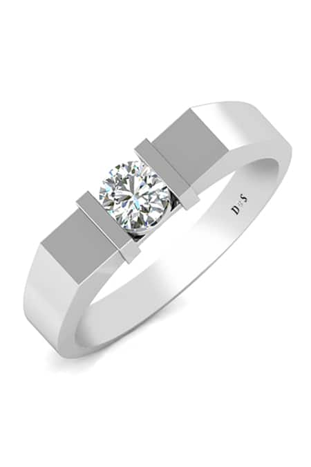 Divine Solitaires Diamond Solitaire Cut-Out Ring 