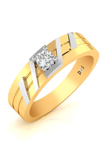 Divine Solitaires Solitaire Two-Tone Ring 