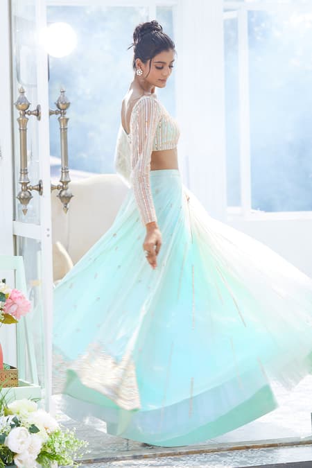 Masumi Mewawalla X AZA Floral Embroidered Lehenga Set 