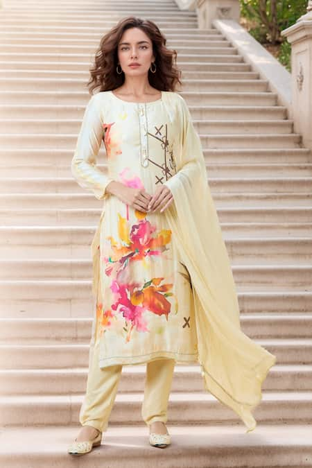 PAC FASHION CLOTHING Bloom Print Kurta Set 