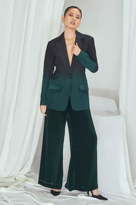 Nirmooha Ombre Blazer With Pant 