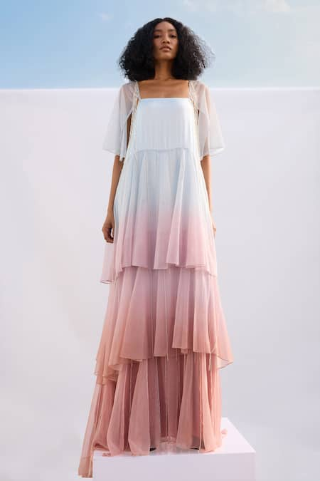 AKHL Ombre Tiered Dress 