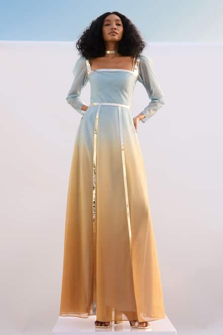 AKHL Sunray Structured Ombre Dress 