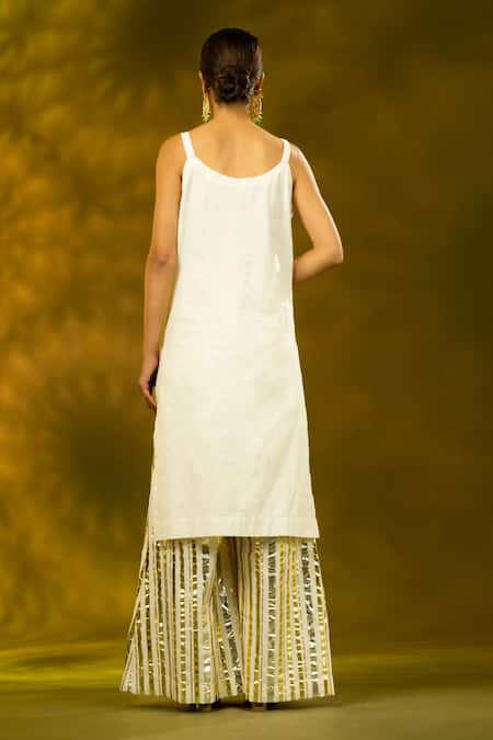 Shivani Sabharwal Gota Embroidered Kurta Sharara Set 