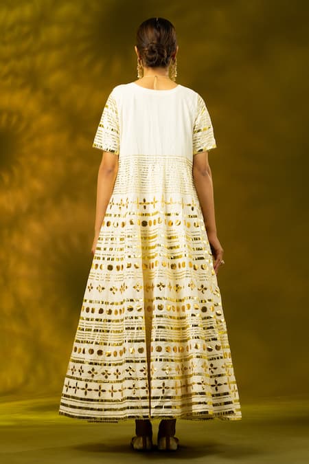 Shivani Sabharwal Gota Embroidered Anarkali Set 