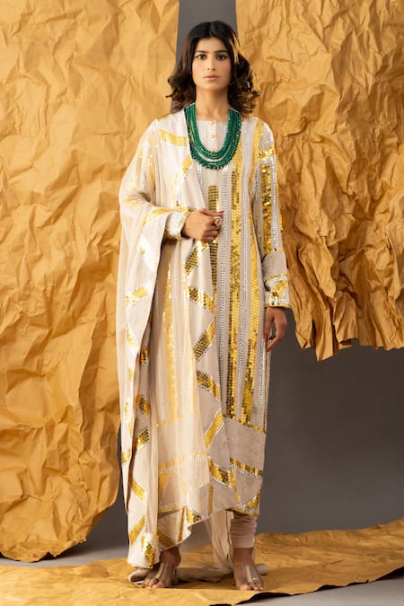 SHIVANI SABHARWAL Sequin Embroidered Kurta Set 