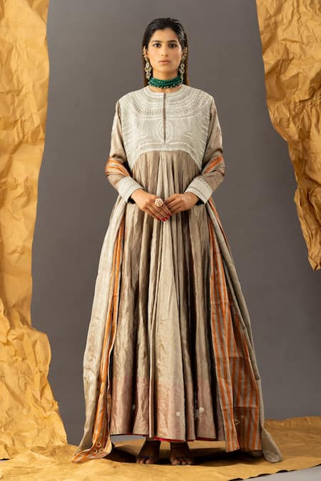 SHIVANI SABHARWAL Embroidered Yoke Anarkali Set 