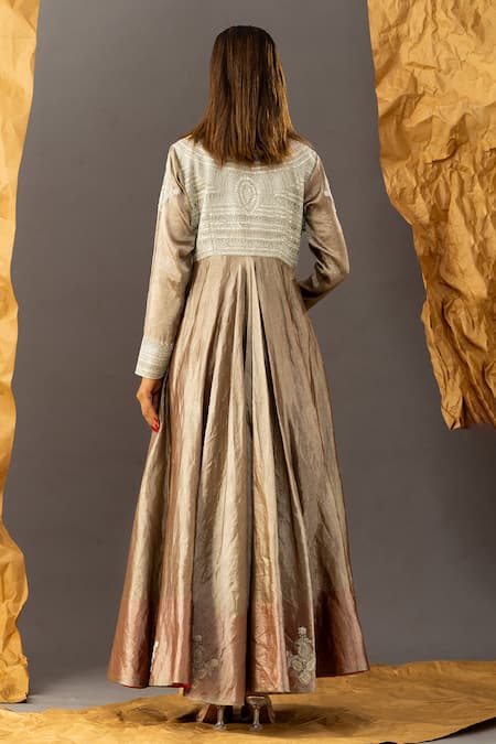 Shivani Sabharwal Embroidered Yoke Anarkali Set 