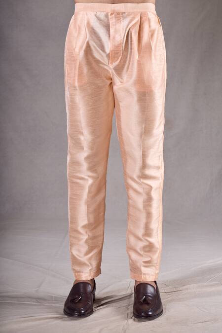 Buy Arihant Rai Sinha Peach Pashmina, Silk Sequins, Embroidery Linear Sherwani With Pyjama Buy_Arihant Rai Sinha_Peach Pashmina, Silk Sequins, Embroidery Linear Sherwani With Pyjama