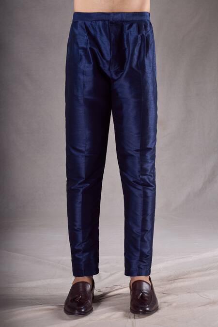 Arihant Rai Sinha_Blue Silk Sequins Geometric Embroidered Layered Sherwani With Pyjama _at_Aza_Fashions