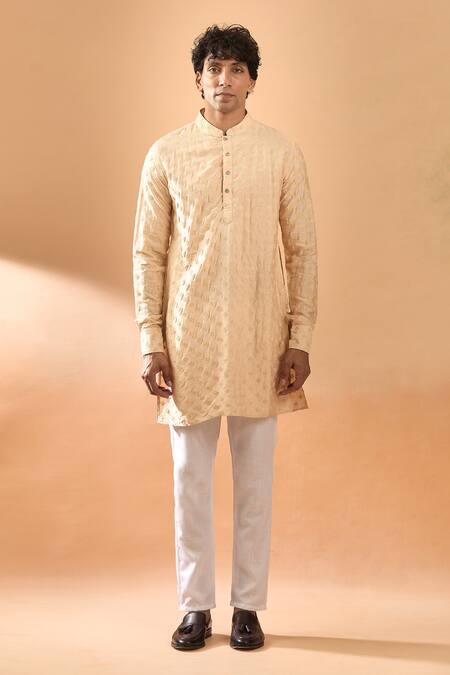 Buy Spring Break Pink Silk, Cotton Satin Embroidery Kurta With Pant Online at Aza Fashions Buy_Spring Break_Pink Silk, Cotton Satin Embroidery Kurta With Pant _Online_at_Aza_Fashions