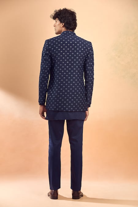 Spring Break Sequin Embroidered Jacket & Kurta Set 