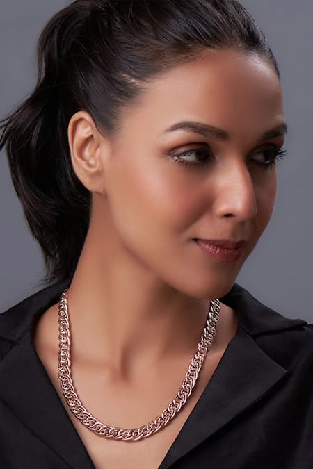 Karisa Designs Double Chain Link Necklace 