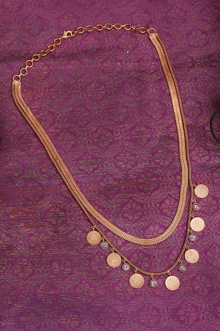 SUHANI PITTIE Kasu Coin Embellished Layered Necklace 