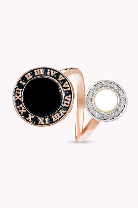 Rowas Jewels Corporate Eclipse Ring with Mother Of Pearl 