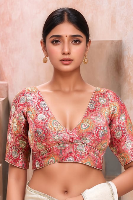 Samyukta Singhania Banarasi Brocade Saree Blouse 