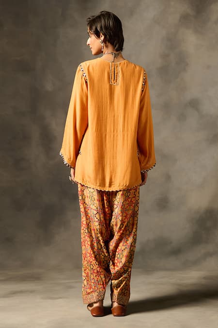 Saundh Shai Zari Butti Embroidered Kurta & Salwar Set 