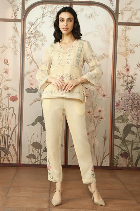 KAVERI Moscai Floral Printed Top & Pant Set 