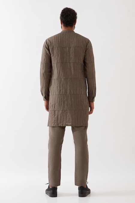 Son Of A Noble Snob Mateo Pintucked Kurta With Trouser 