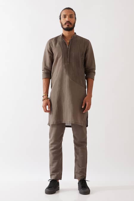 Son Of A Noble Snob Cooper Pleated Panel Kurta With Trouser 