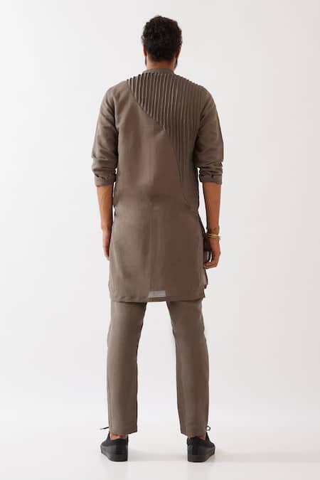 Son Of A Noble Snob Cooper Pleated Panel Kurta With Trouser 