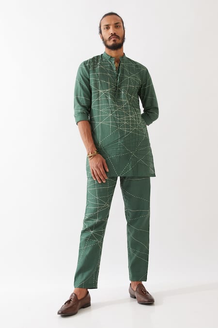 Son of A Noble Snob Jasper Network Printed Kurta With Pant 