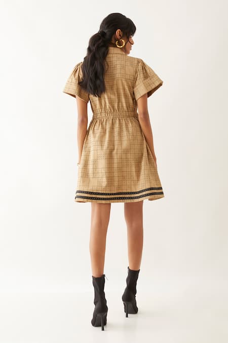 Son Of A Noble Snob Hope Domino Print Dress 