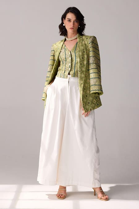 Verb by Pallavi Singhee Patola Print Jacket 