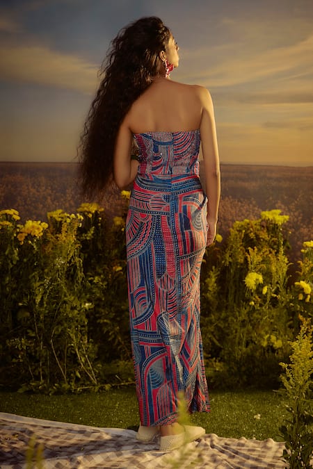 Nirmooha Corset Grace Printed Dress 