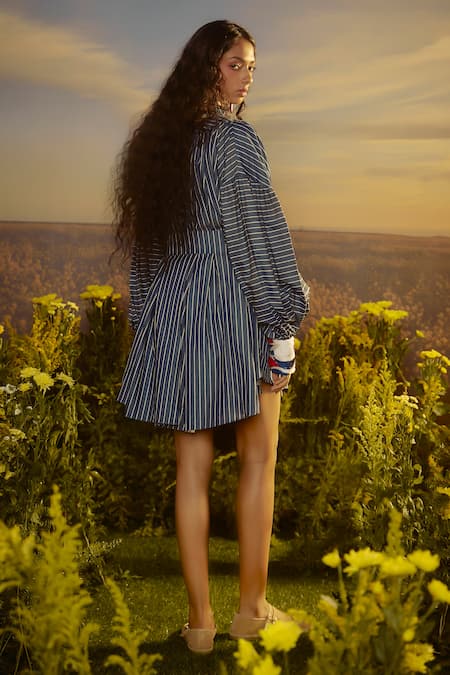 Nirmooha Radiant Royal Mini Dress 