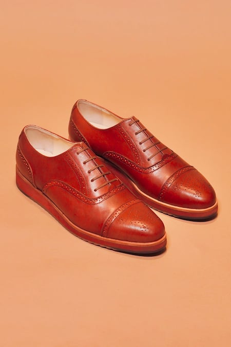 Dmodot Alto Bruno Capto Brogue Oxford Shoes 