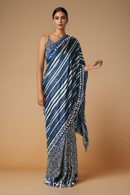 Gulabo by Abu Sandeep Bandhani Print Saree 