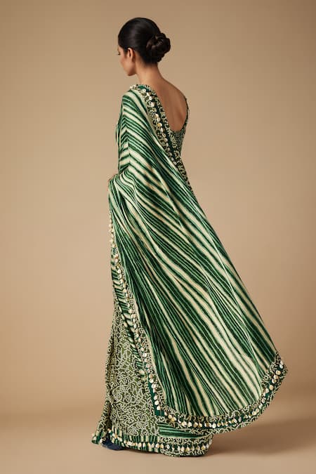 Gulabo By Abu Sandeep Leheriya Print Saree 