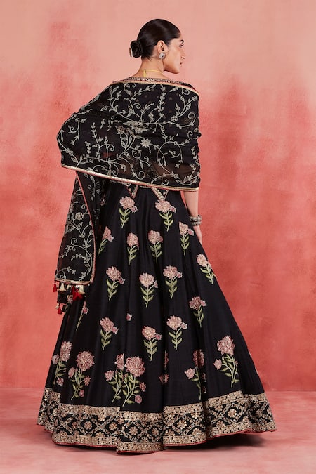 Sue Mue Mariam Floral Embroidered Lehenga Set 