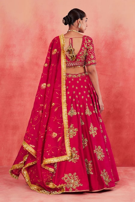 Sue Mue Yasmin Zari Embroidered Lehenga Set Blouse Set 