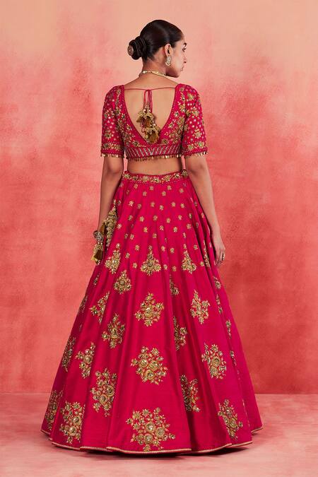 Buy Sue Mue Pink Silk Organza, Ramie Sequins, Yasmin Embroidered Lehenga Blouse Online at Aza Fashions Buy_Sue Mue_Pink Silk Organza, Ramie Sequins, Yasmin Embroidered Lehenga Blouse _Online_at_Aza_Fashions