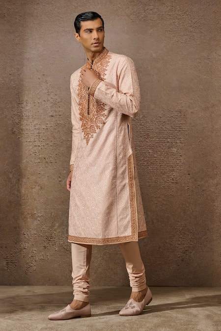 Tarun Tahiliani Maori Embroidered Kurta With Churidar 