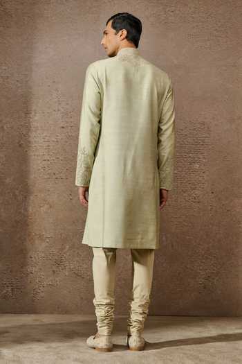 Tarun Tahiliani Paisley Dori Embroidered Kurta With Trouser