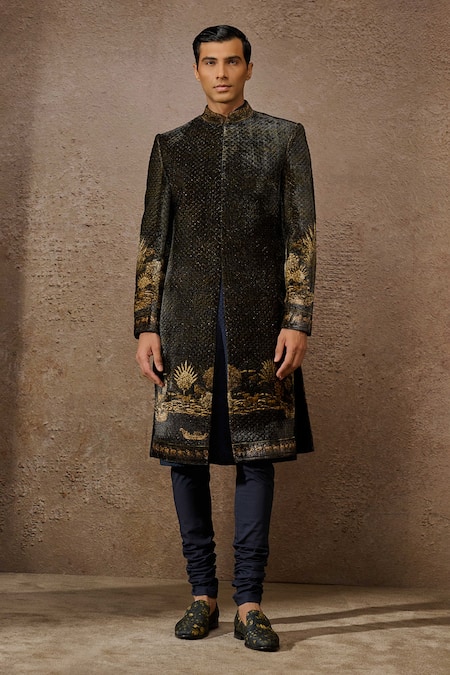 Tarun Tahiliani Pichwai Print Sherwani Set 