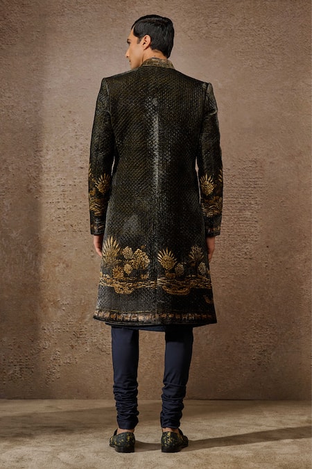 Tarun Tahiliani Pichwai Print Sherwani Set 