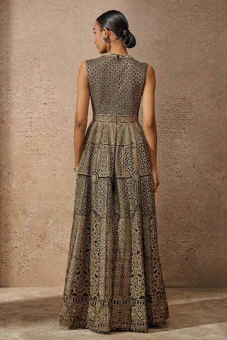 Tarun Tahiliani Sequin Architecture Motif Jumpsuit 