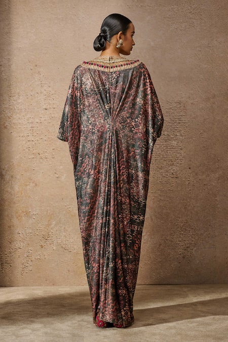 Tarun Tahiliani Geometric Print Kaftan 