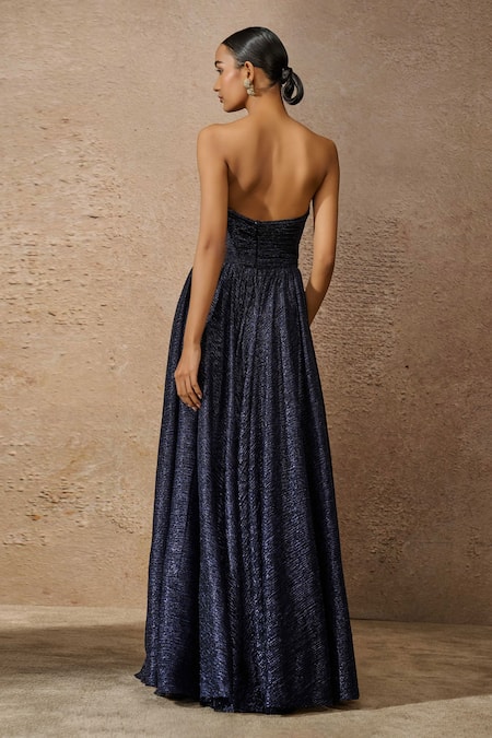Tarun Tahiliani Crinkle Corset Gown 