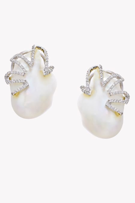 Rowas Jewels Love Spark Diamond Embellished Earrings 