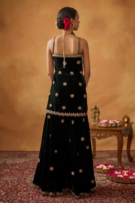 Bhawna Sethi Razia Embroidered Kurta Gharara Set 