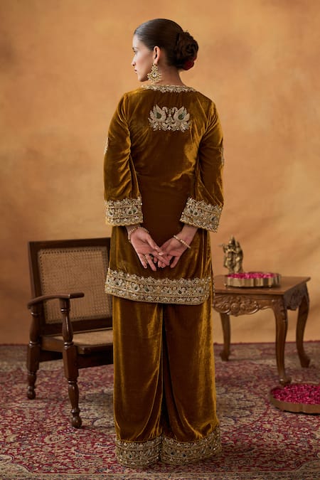 Bhawna Sethi Zainab Embroidered Kurta Palazzo Set 