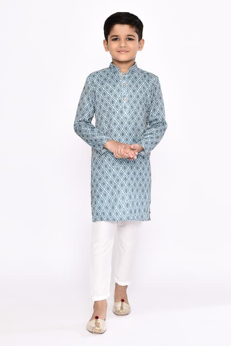 Arihant Rai Sinha Geometric Motif Kurta With Pyjama 